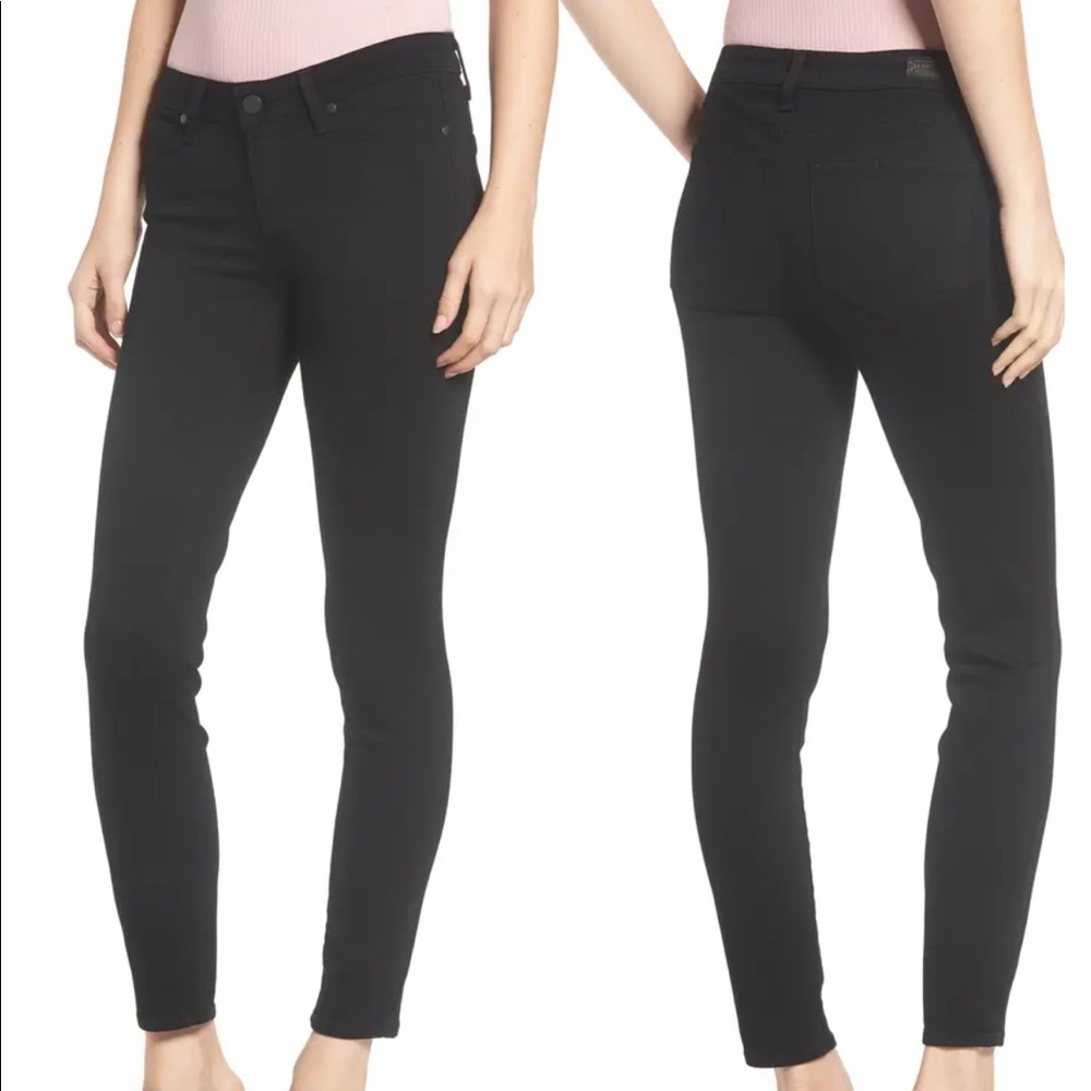 Paige Verdugo Ankle Skinny Jeans Black